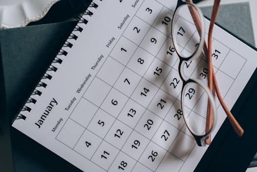 calendars and planners for organization