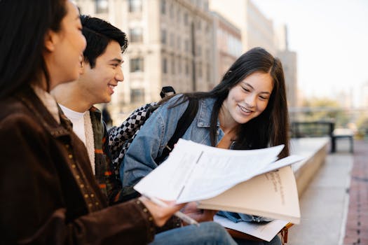 students forming a support group