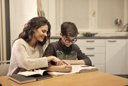 students studying together