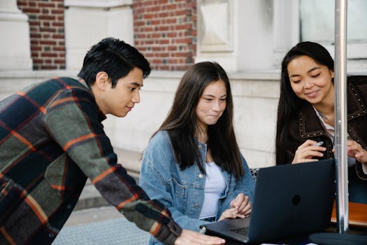 graduate students studying together