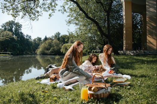 peaceful park scene