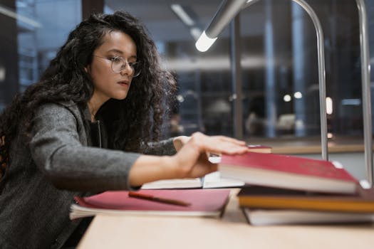 stressful student studying late at night