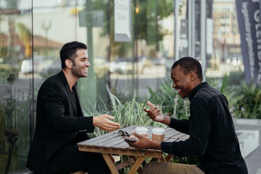 happy friends sharing a laugh