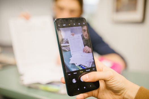 student using a meditation app