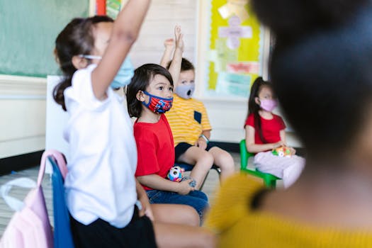 students participating in a group activity