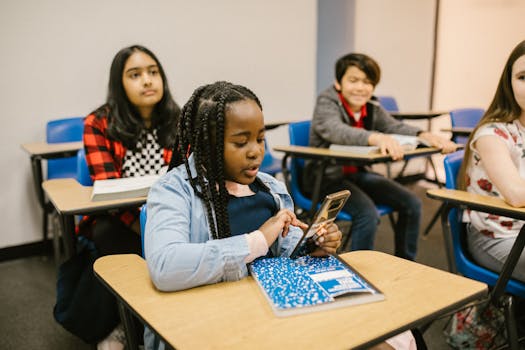 student using a mental health app