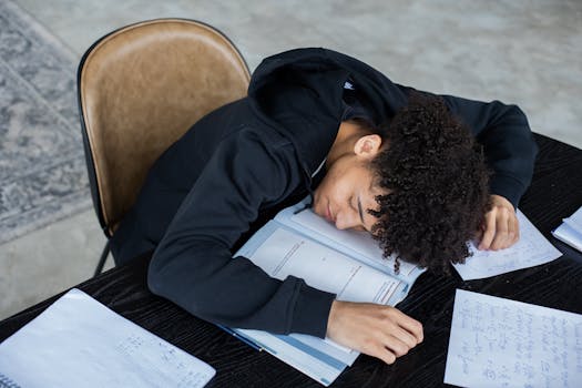 student overwhelmed with assignments